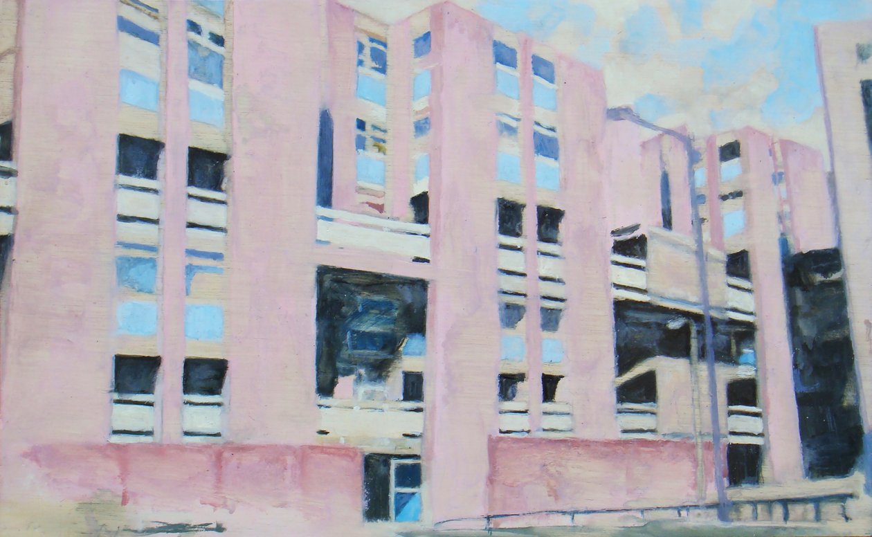 Um sítio para viver 8, 2011 (óleo sobre contraplacado) de Trevor Burgess