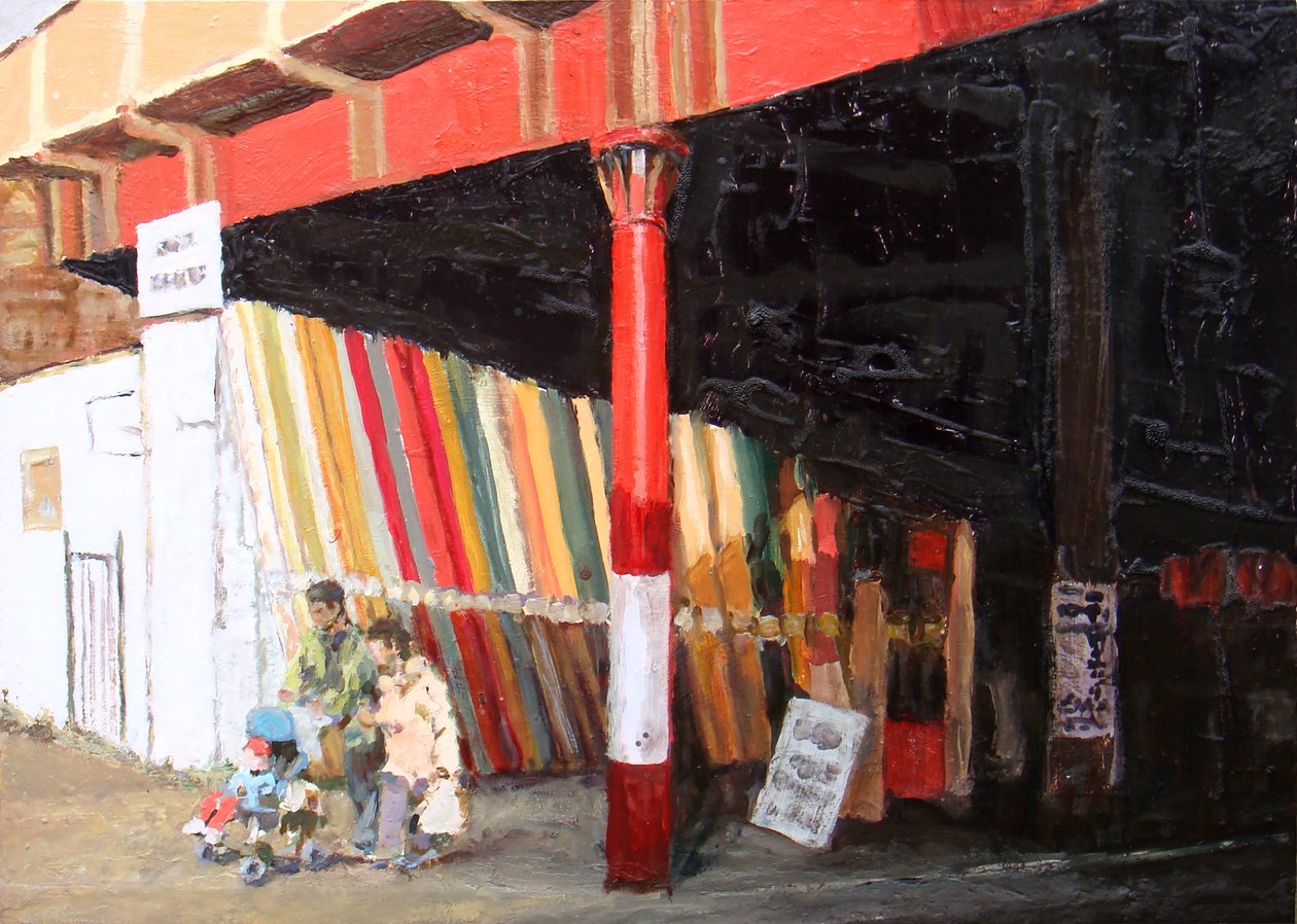 Tapetes, 2008 (óleo sobre cartão) de Trevor Burgess
