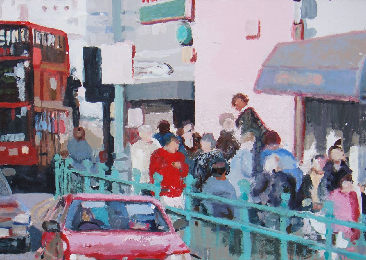 Calçada cheia, 2007 (óleo sobre tela) de Trevor Burgess