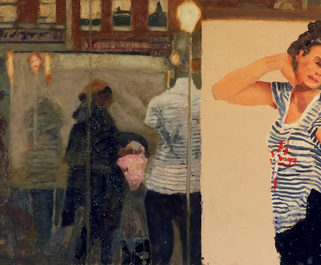 Modelos para a vida, 2019 (óleo sobre tábua) de Trevor Burgess