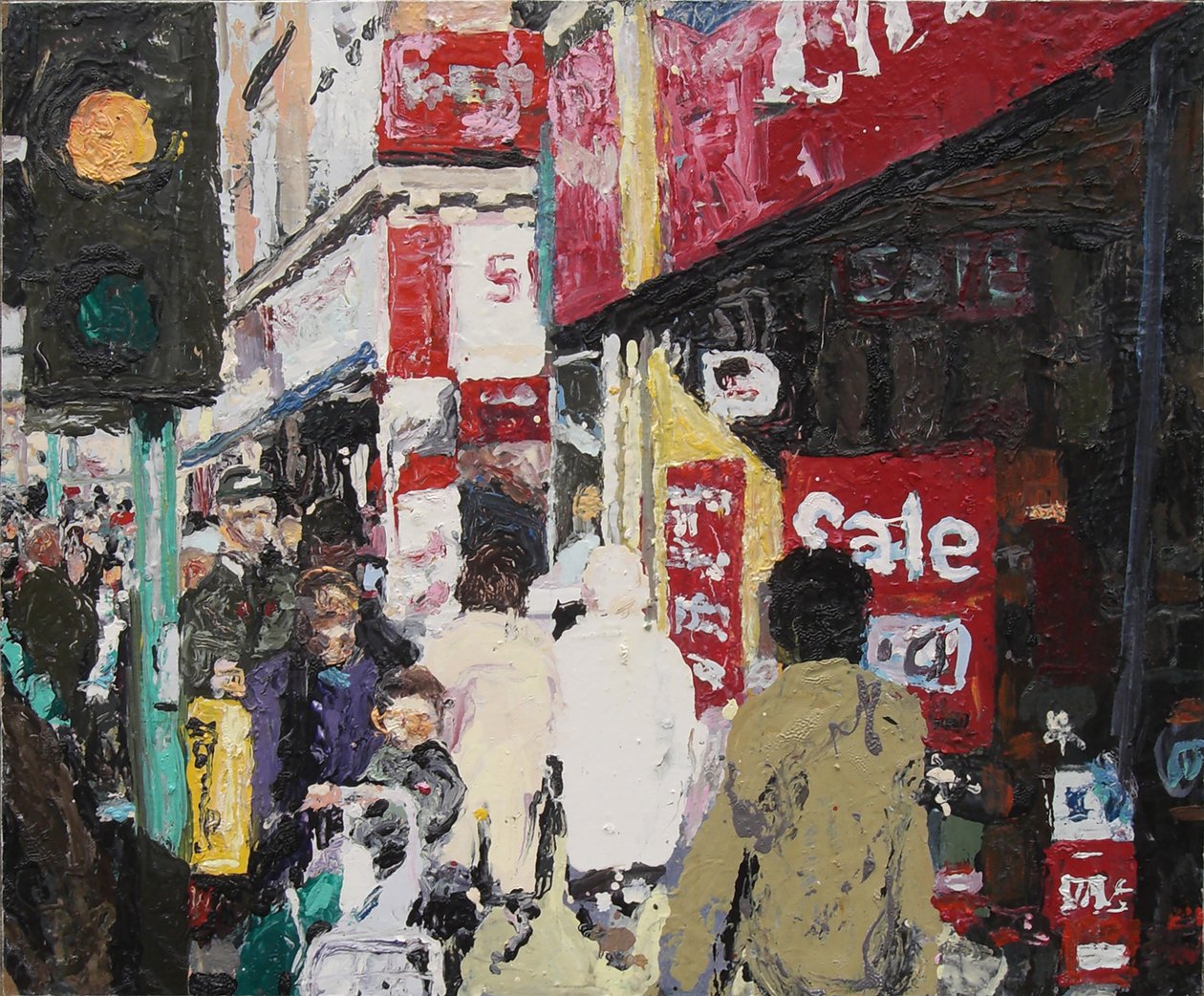 Venda, 2003 (óleo sobre cartão) de Trevor Burgess
