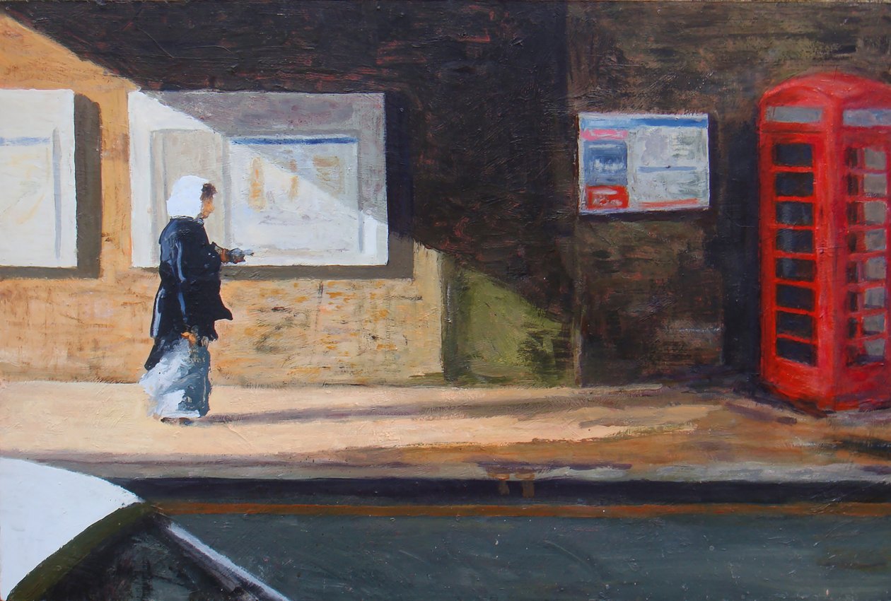 Debaixo da ponte, 2007 (óleo sobre cartão) de Trevor Burgess