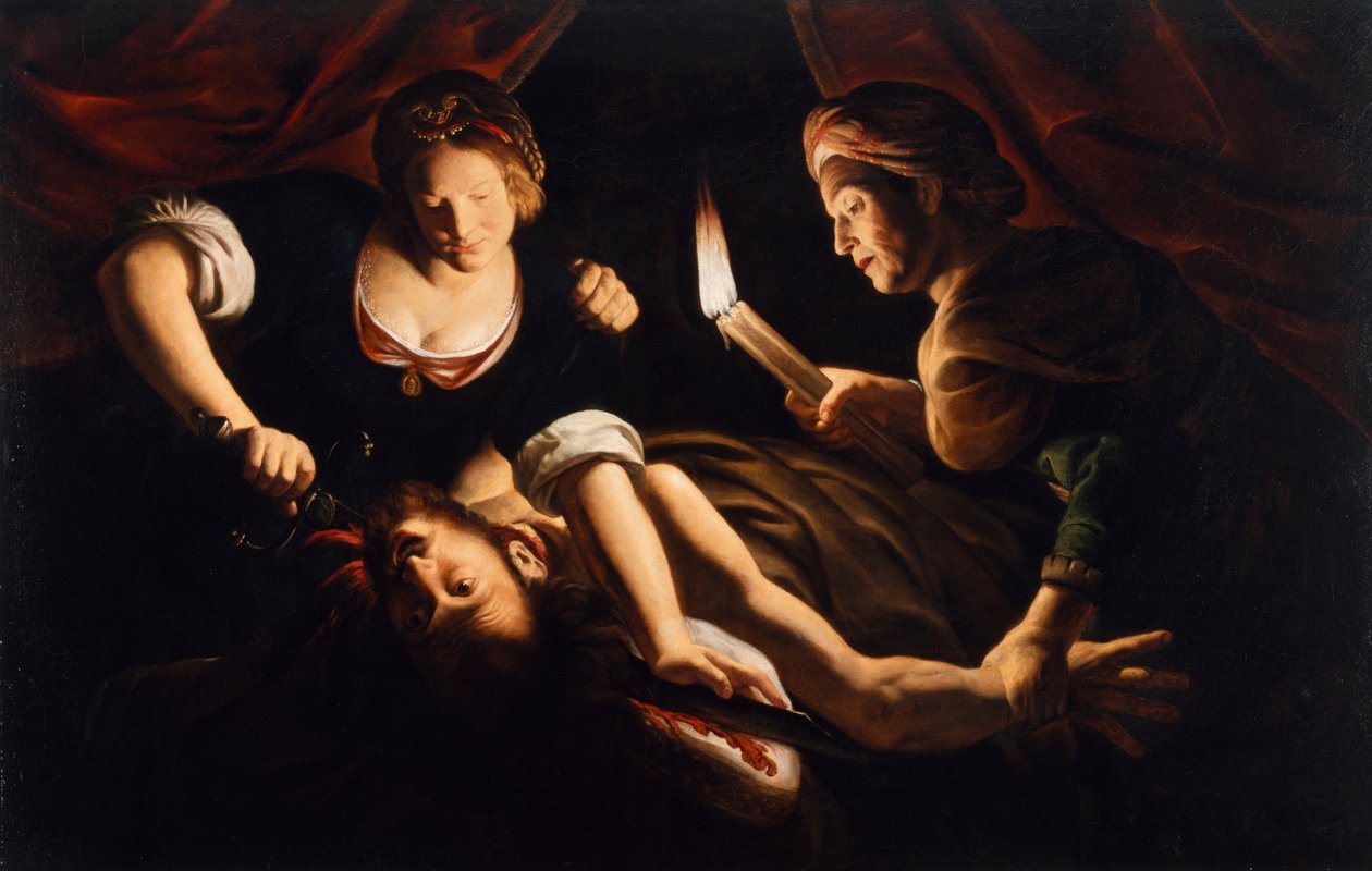 Judith cortando a cabeça de Holofernes de Trophime Bigot