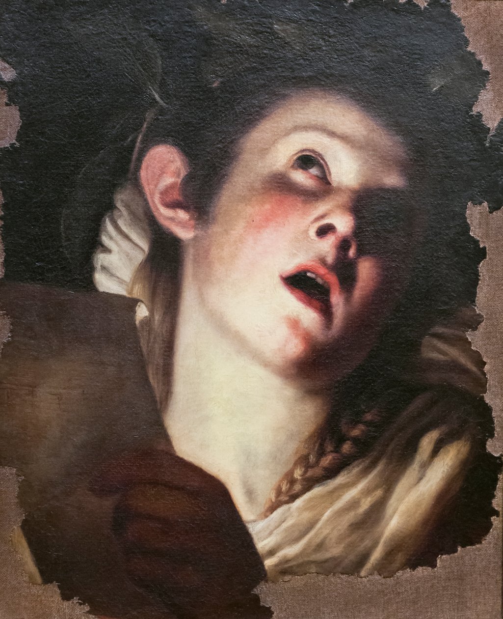 Jovem mulher a cantar (pintura) de Trophime Bigot