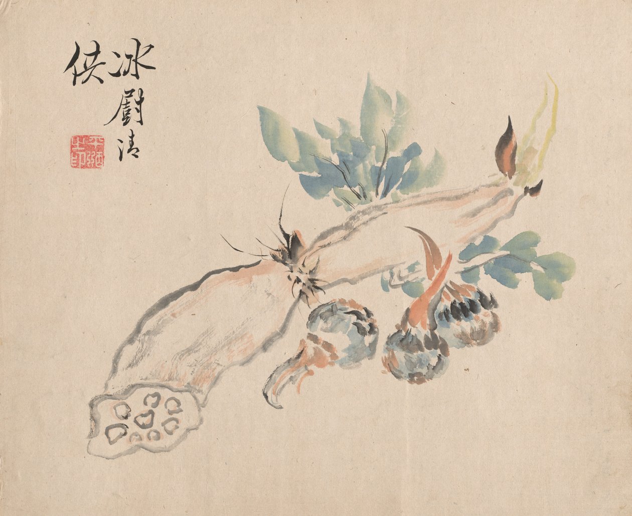 Raiz de Lótus e Língua de Somador de Tsubaki Chinzan