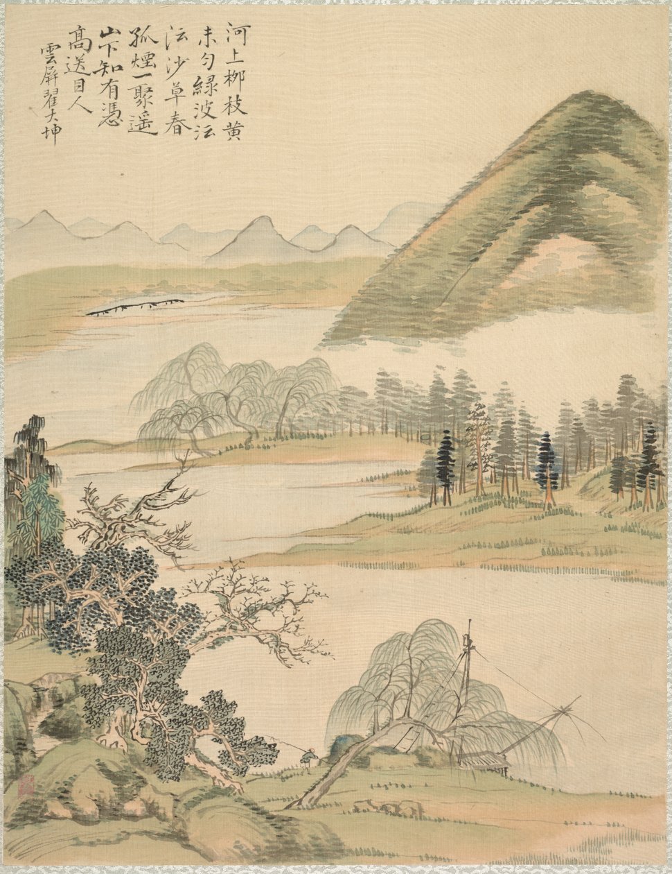 Ramos do salgueiro na primavera de 1847. de Tsubaki Chinzan