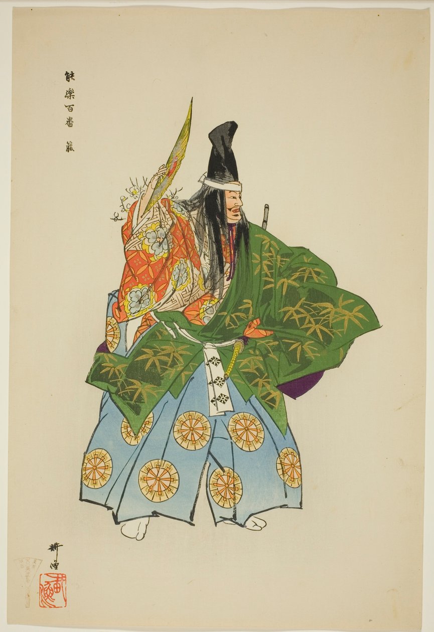 Ebira, da série "One Hundred No Dramas (Nogaku hyakuban)" de Tsukioka Kogyo