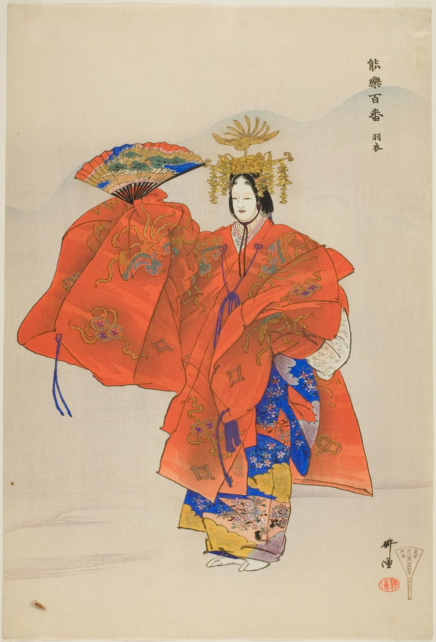 Hagoromo, da série "One Hundred No Dramas (Nogaku hyakuban)" de Tsukioka Kogyo