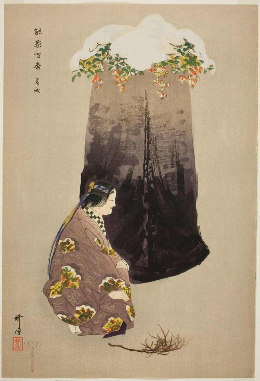 Kazuraki, da série "One Hundred No Dramas (Nogaku hyakuban)" de Tsukioka Kogyo