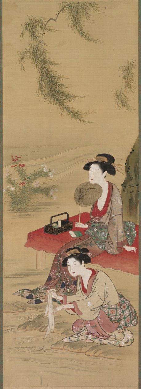 Debaixo do salgueiro de Tsukioka Sessai