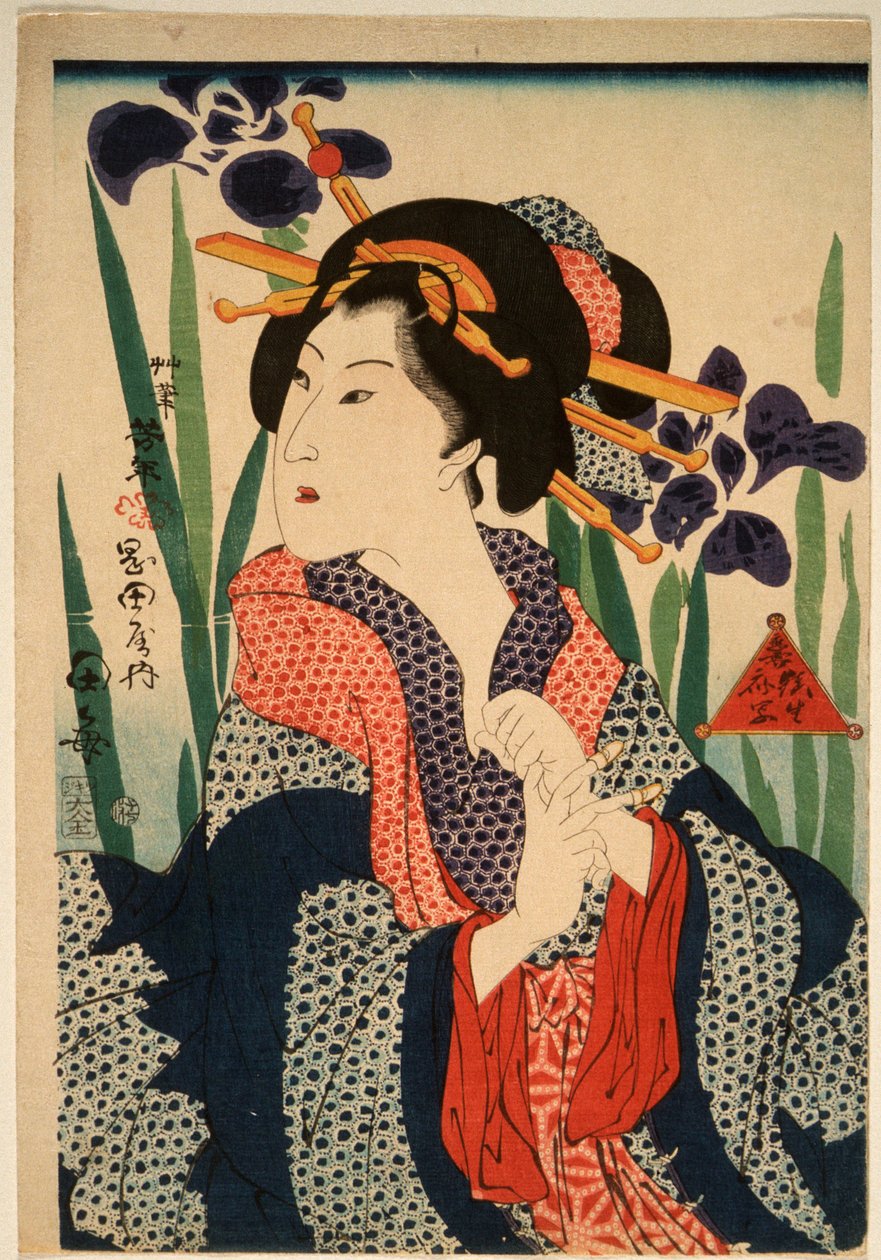 A cortesã Taume de Tsukioka Yoshitoshi
