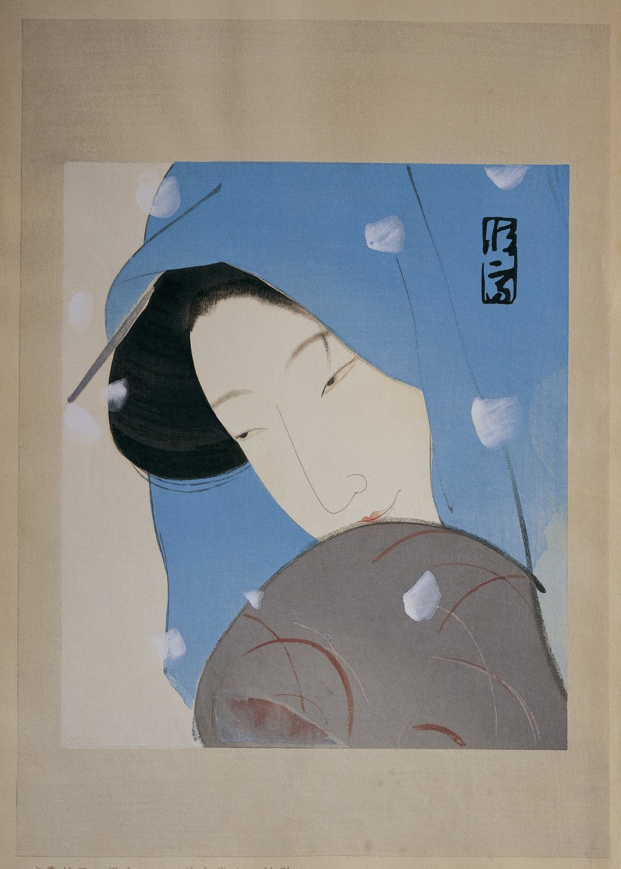 Close de uma mulher de Tsunetomi Kitano