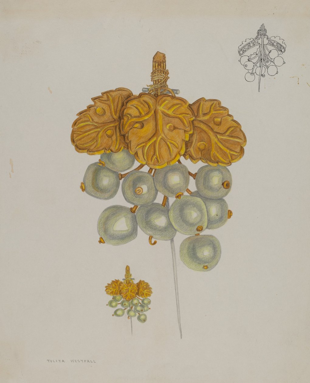 Alfinete de Pérola de Tulita Westfall