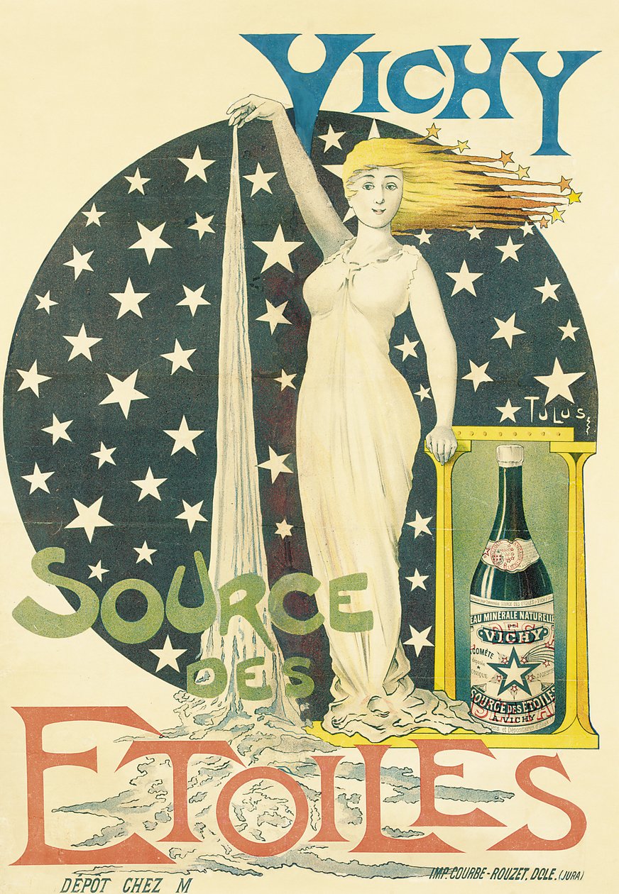 Vichy, Source des Etoiles, c.1900 (cor litho) de Tulus Tulus