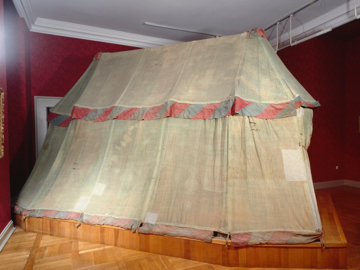 Vista exterior de uma tenda turca (têxtil) (ver também 312159) de Turkish School