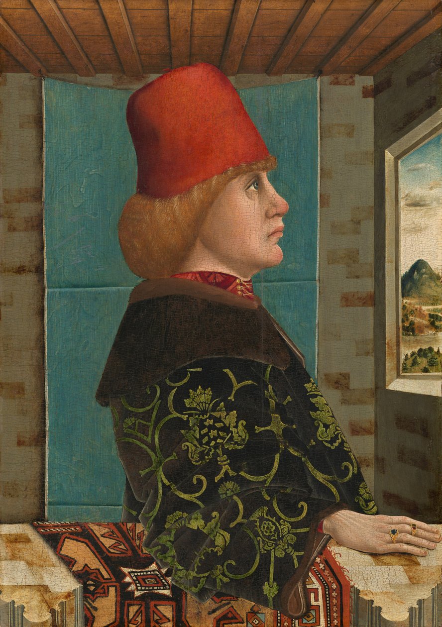 Retrato de um homem de Tyrolean 15th Century