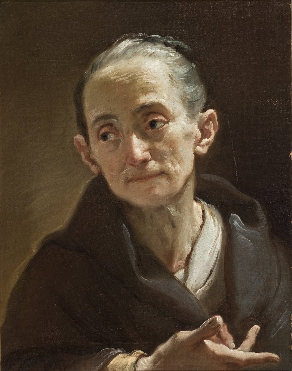 Cabeça de uma mulher idosa de Ubaldo Gandolfi