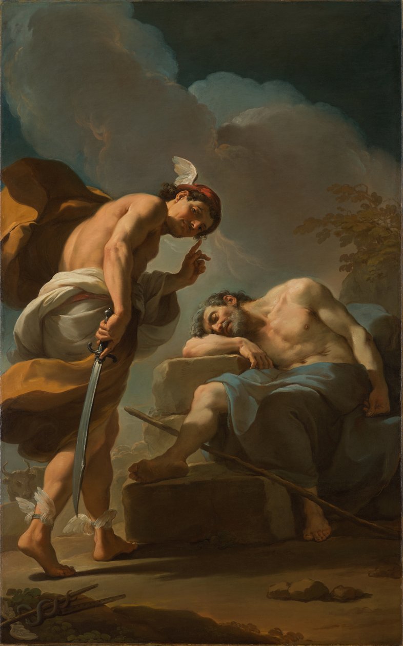 Mercúrio prestes a decapitar Argus, c.1770-1775 de Ubaldo Gandolfi
