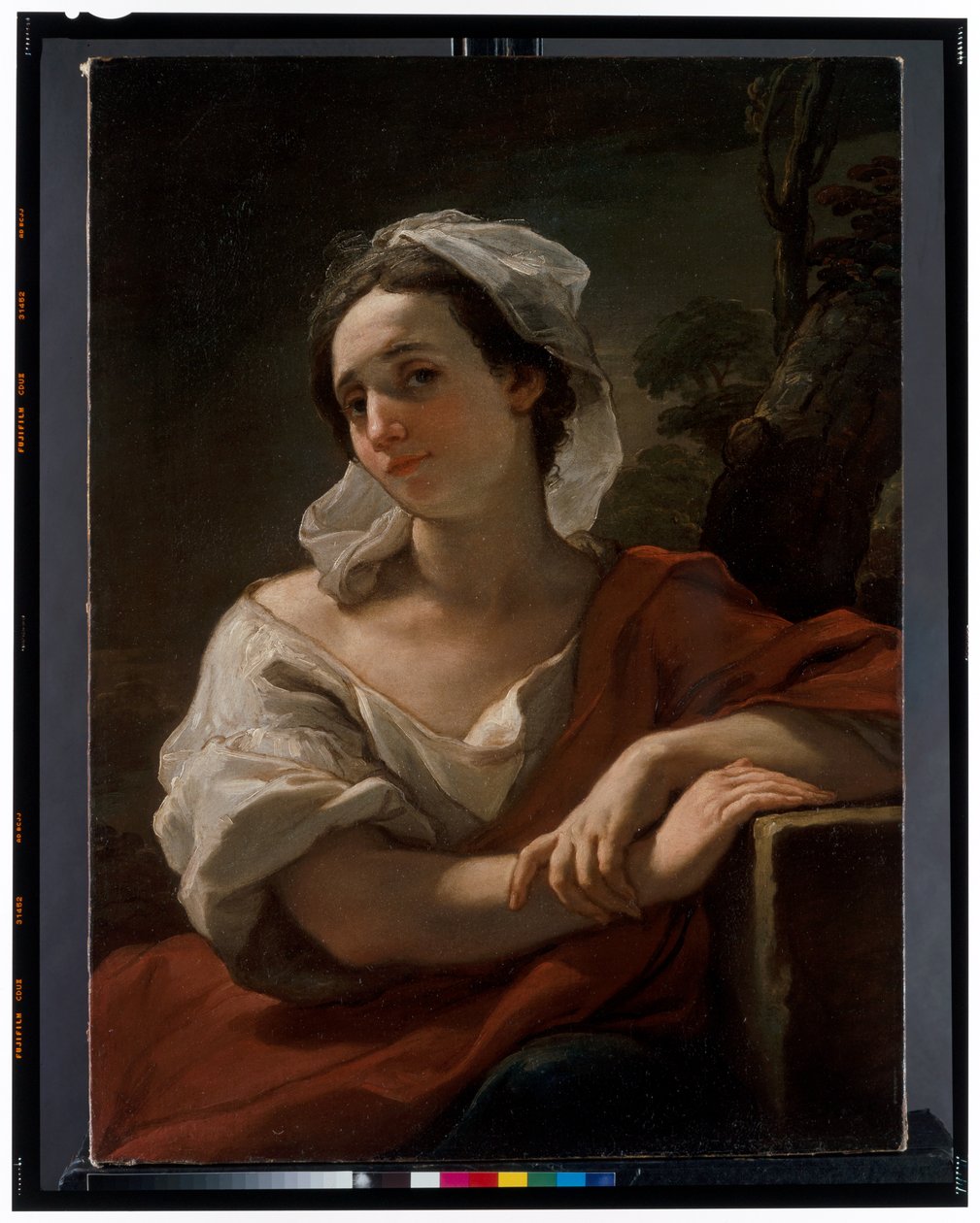 Retrato de Rosa Spisani, a mulher do artista de Ubaldo Gandolfi