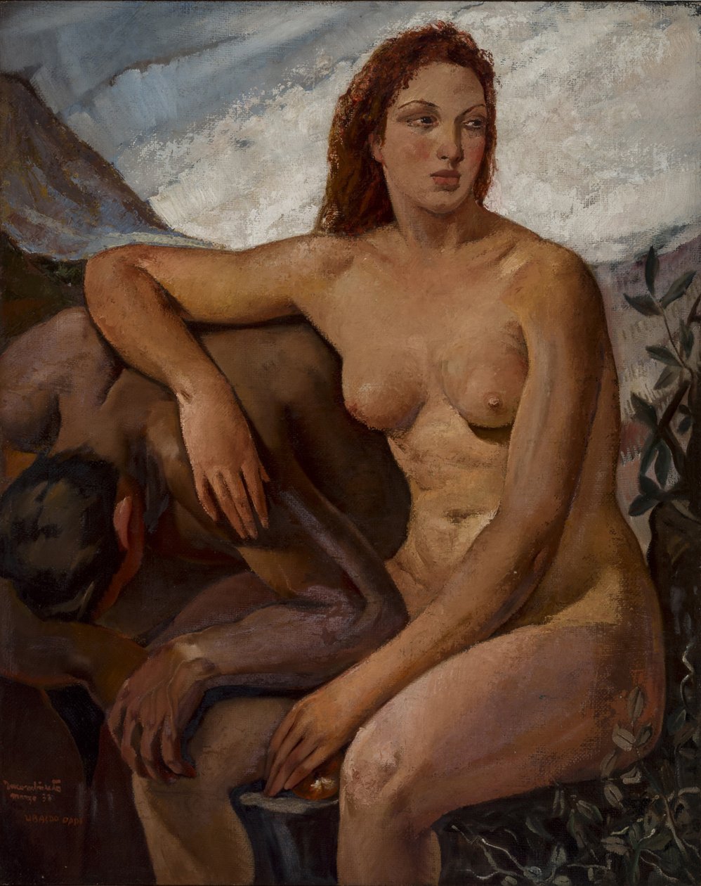 Adão e Eva, 1930. de Ubaldo Oppi
