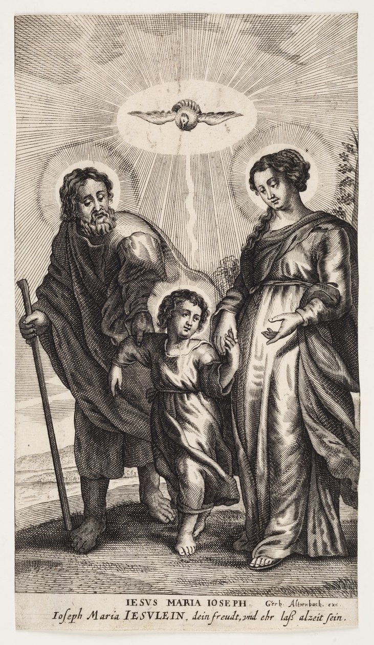 Jesus com Maria e José de Ubekendt