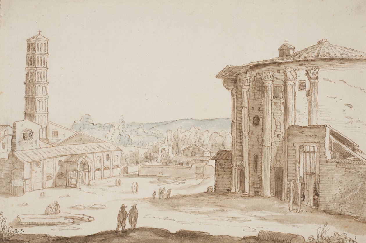 S. Maria in Cosmedin e o Templo de Vesta em Roma de Ubekendt