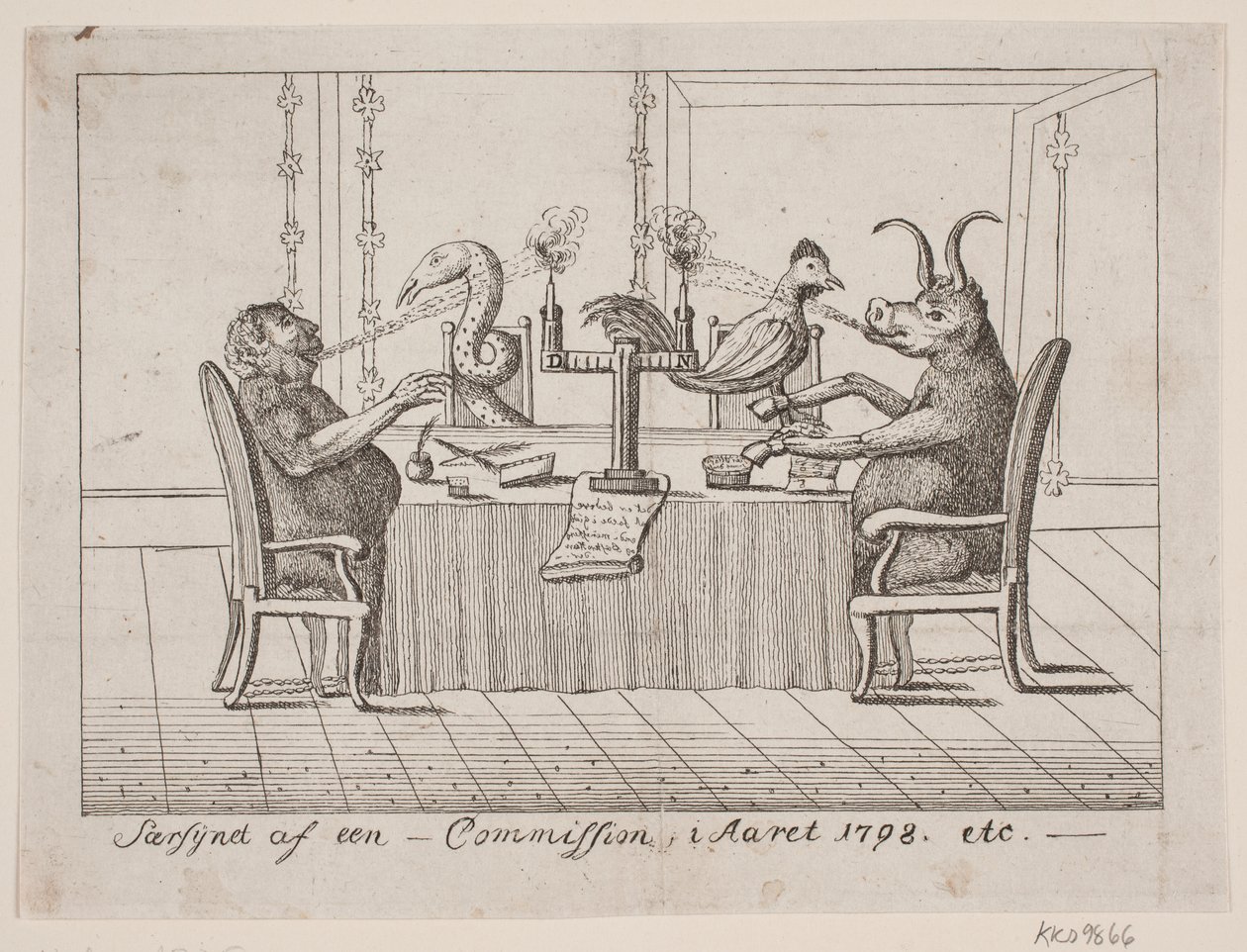 A visão especial de uma comissão no ano de 1798 de Ubekendt