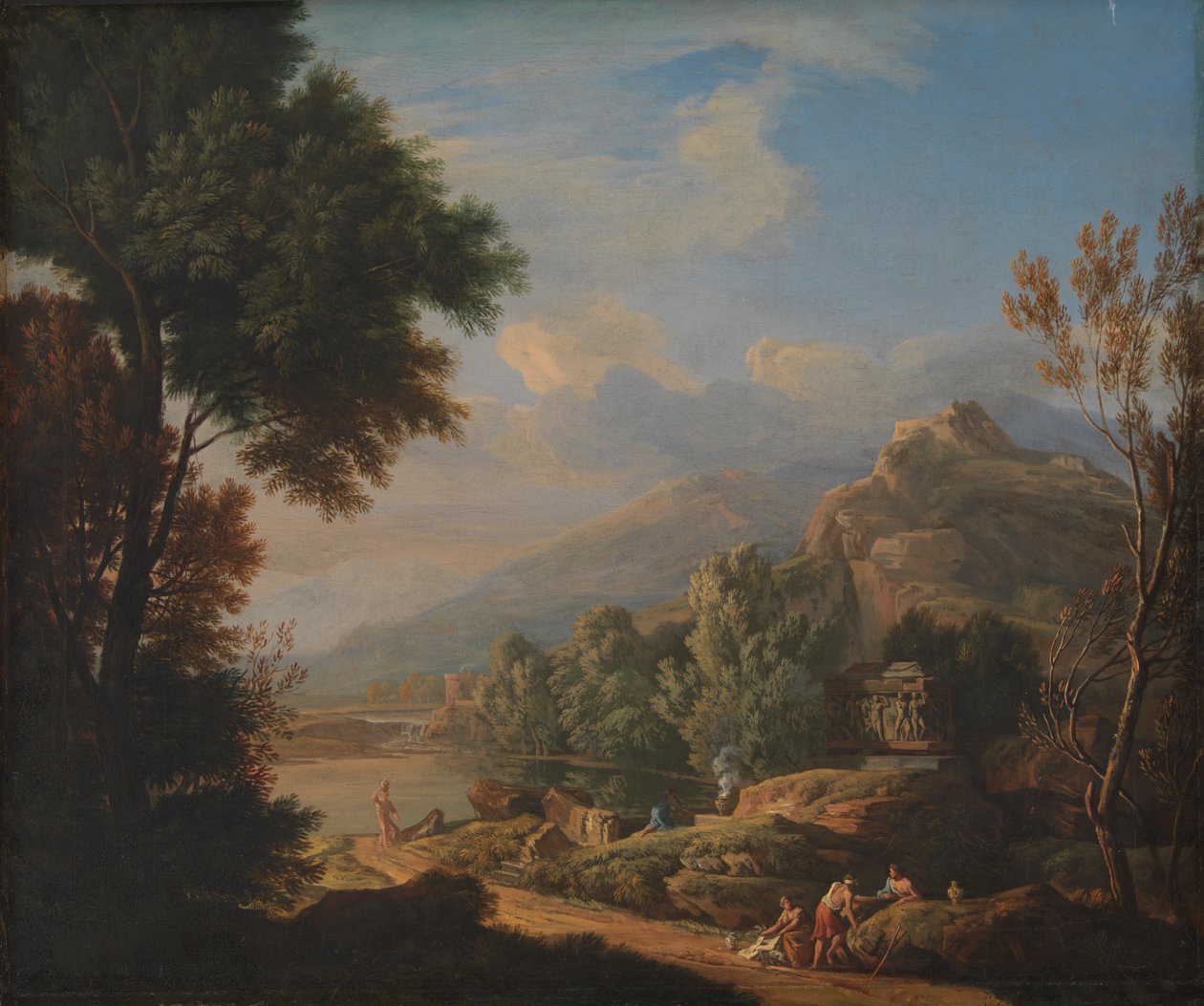 Paisagem Arcádia de Ubekendt Romersk skole