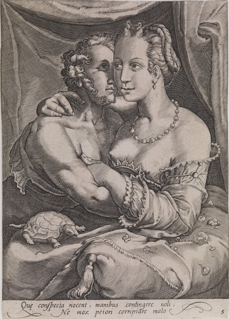 Toque de Ubekendt efter Jan Saenredam efter Hendrick Goltzius