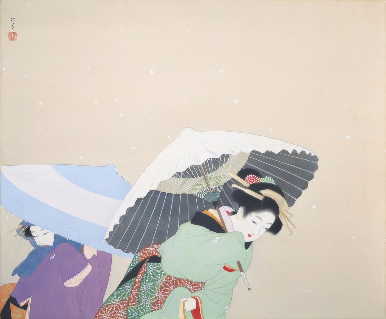 Grandes flocos de neve de Uemura Shoen