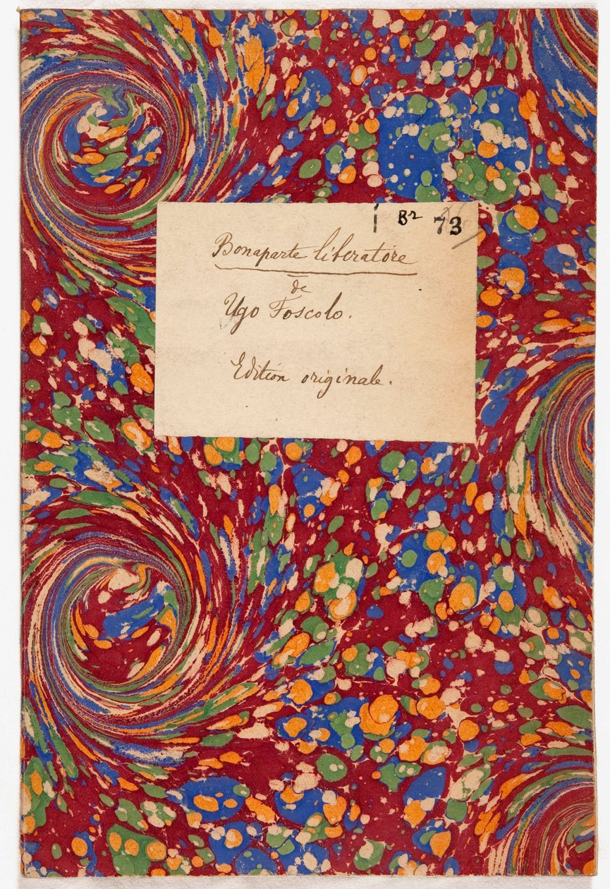 Bonaparte Liberatore, edição original, 1797 (papel marmoreado) de Ugo Foscolo