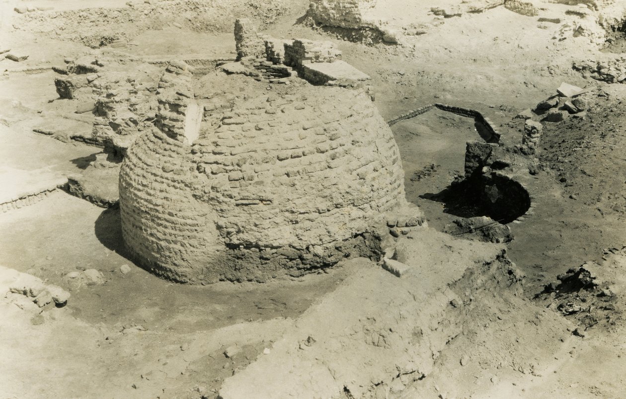 Edifício abobadado, al-Fustat, Egito, fotografia de Ugo Monneret de Villard de Ugo Monneret de Villard