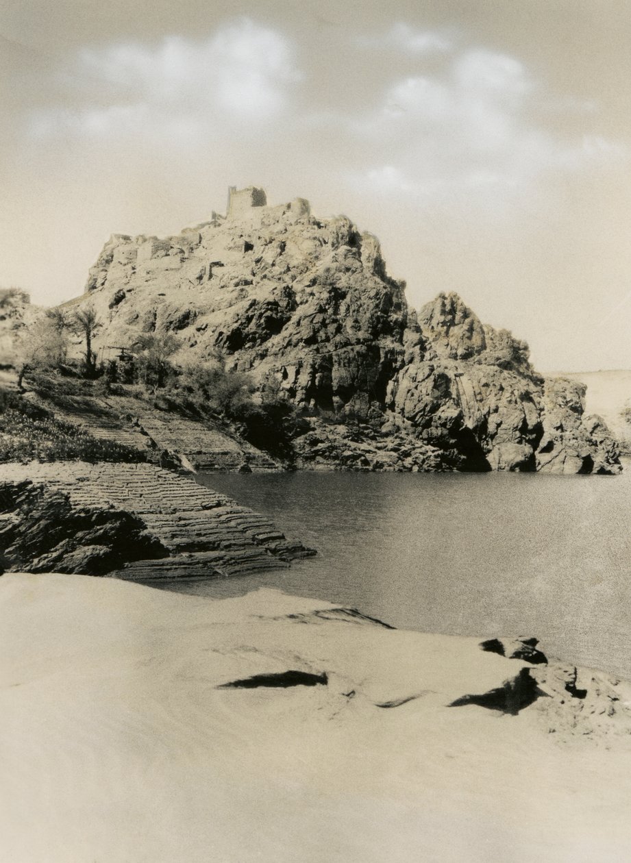 Aldeia fortificada em Diffinarti, Sudão, fotografia de Ugo Monneret de Villard de Ugo Monneret de Villard