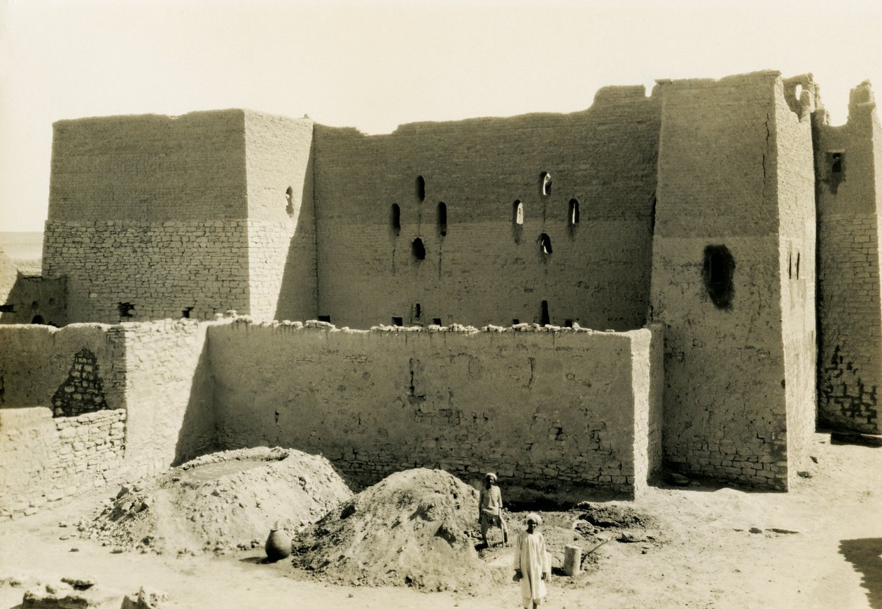Mosteiro de São Simeão, Assuão, Egito, fotografia de Ugo Monneret de Villard de Ugo Monneret de Villard