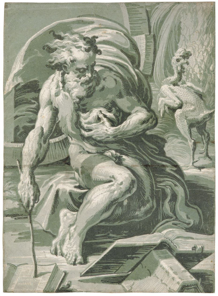 Diógenes, depois de 1527. de Ugo da Carpi