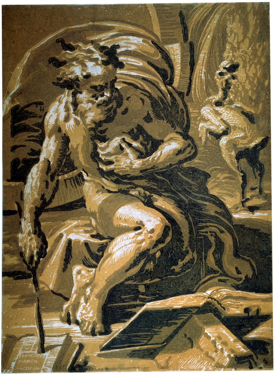 Diógenes, depois de 1527 de Ugo da Carpi