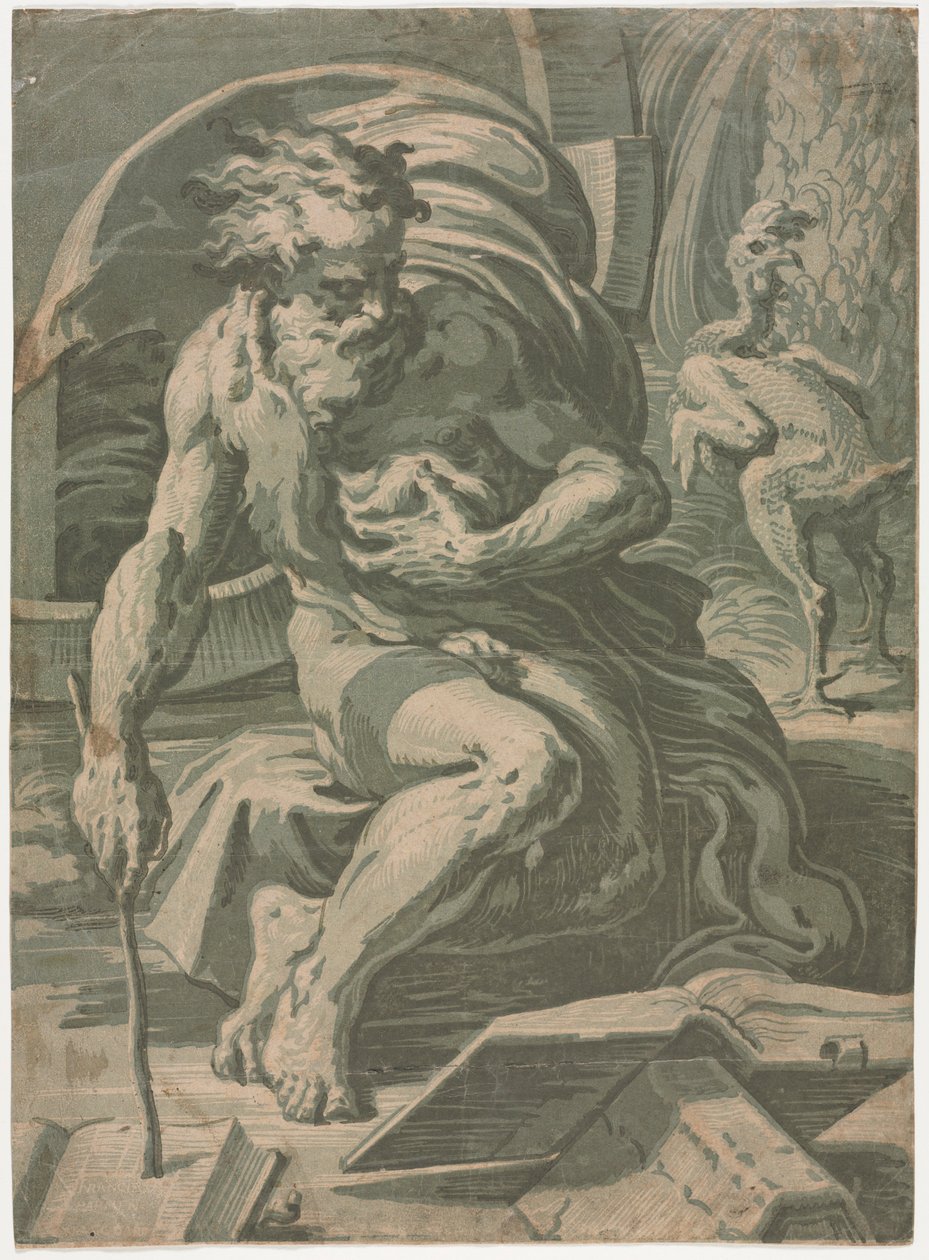Diógenes, c. 1524-1527. de Ugo da Carpi