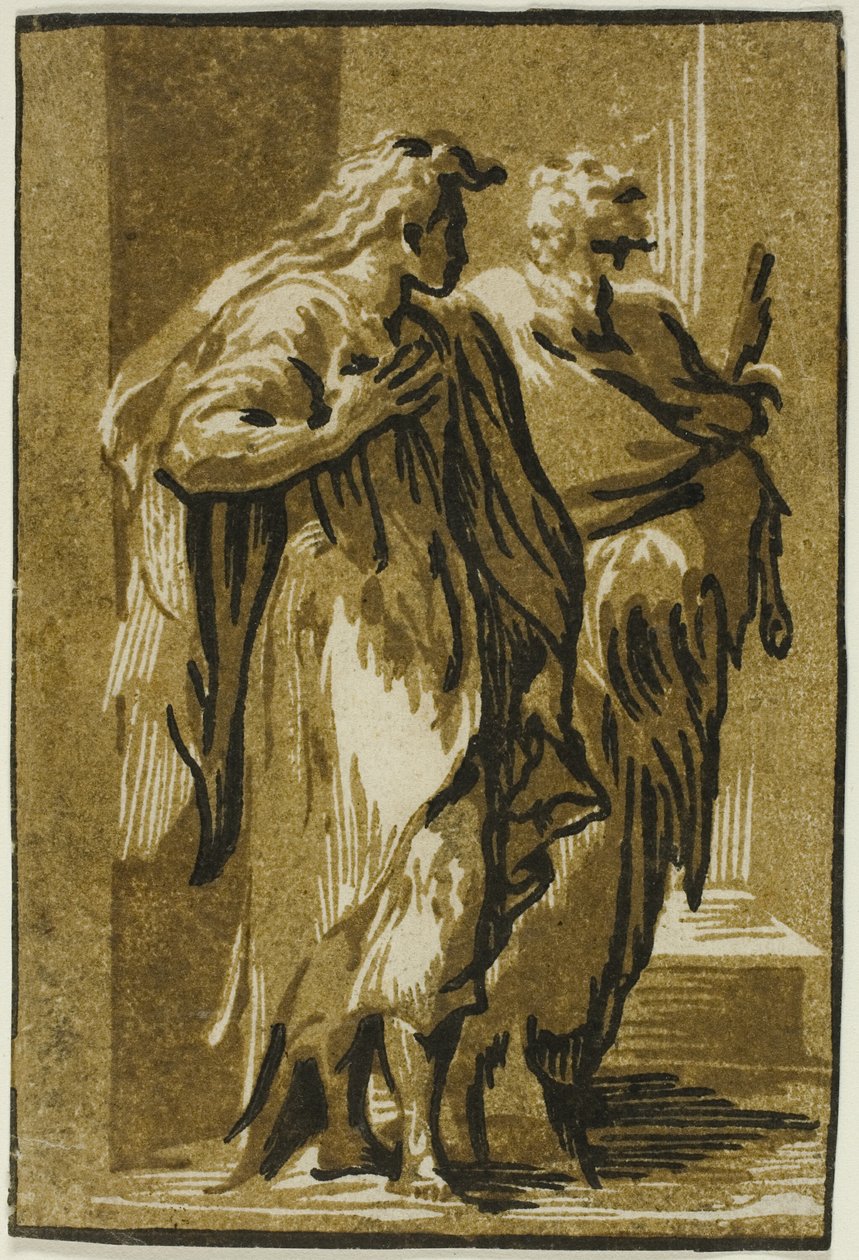 Os Apóstolos Pedro e João de Ugo da Carpi