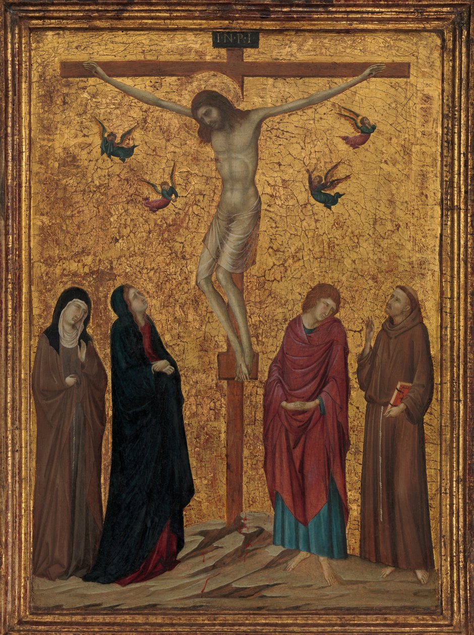 A Crucificação, c. 1315-20. de Ugolino da Siena