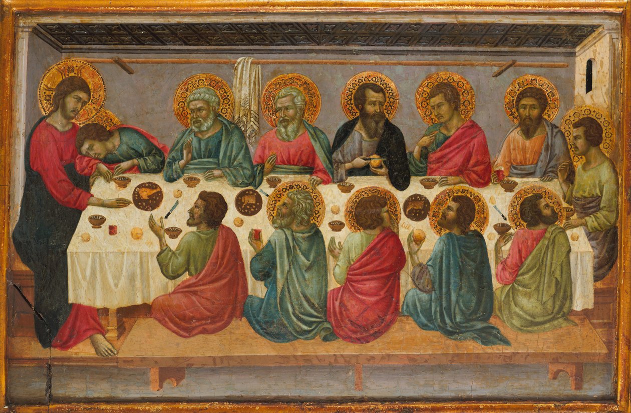 A Última Ceia, c. 1325-30. de Ugolino da Siena