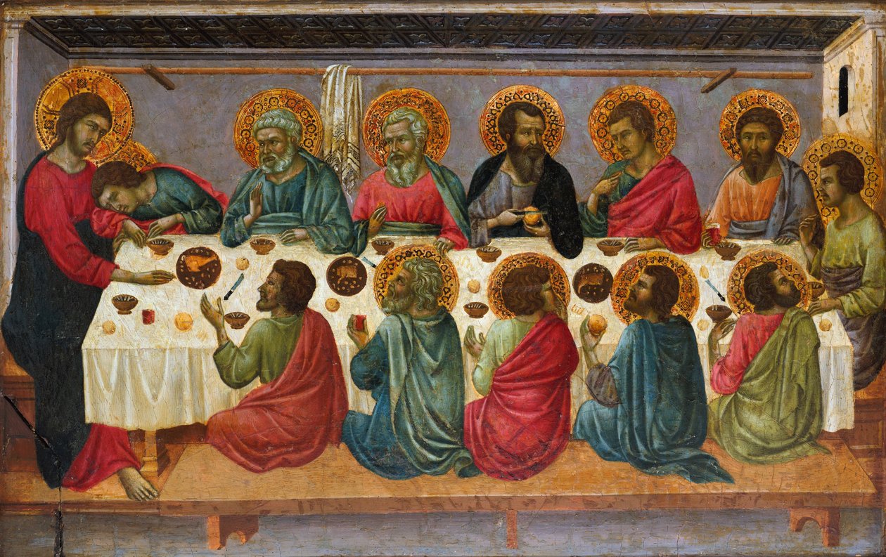 A Última Ceia, 1310-1315 de Ugolino di Nerio