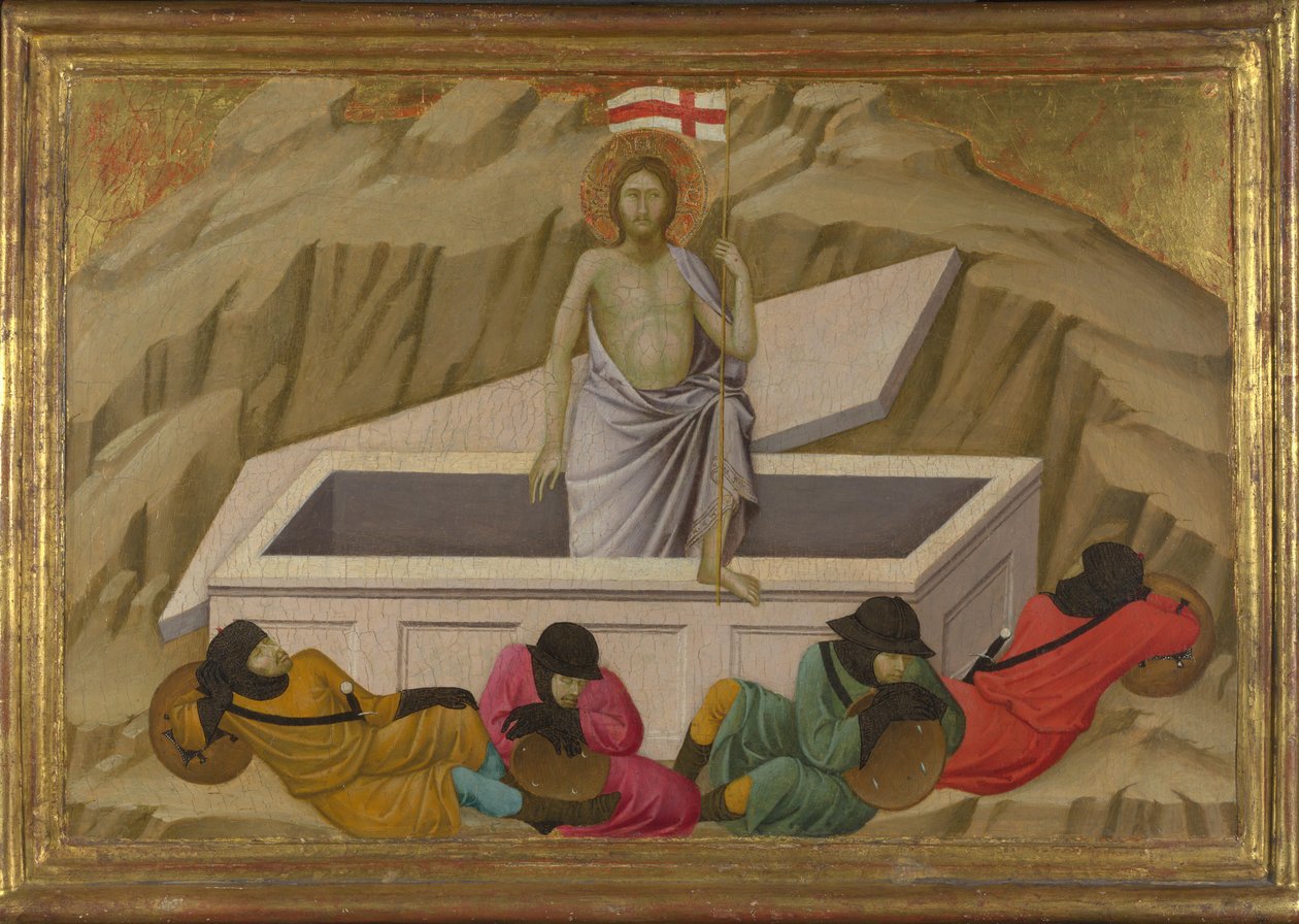 A ressurreição da Basílica de Santa Croce, Florença, c. 1324-1325 de Ugolino di Nerio