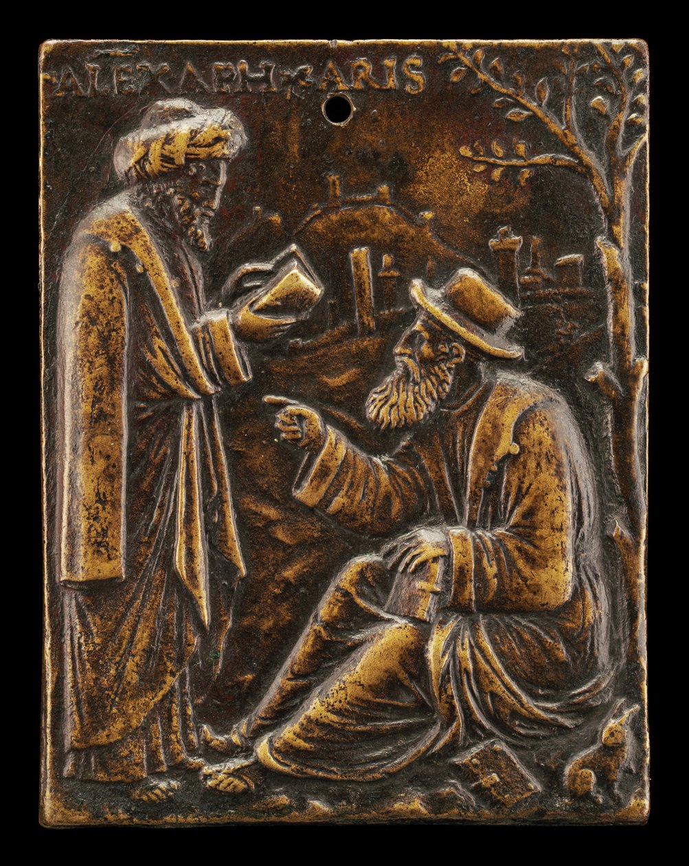 Aristóteles e Alexandre de Afrodísias, início do século XVI. de Ulocrino