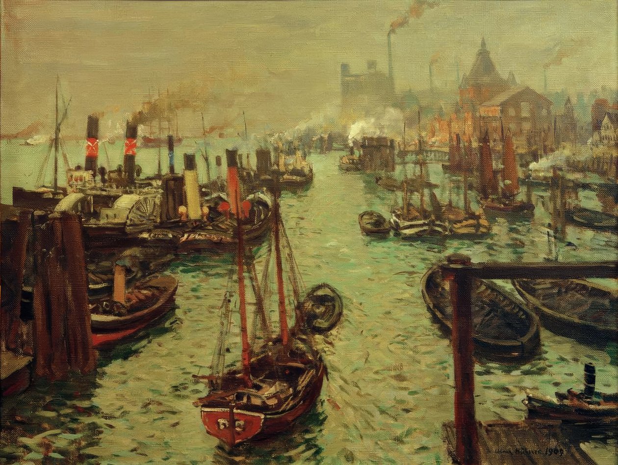 O porto de Hamburgo de Ulrich Hubner