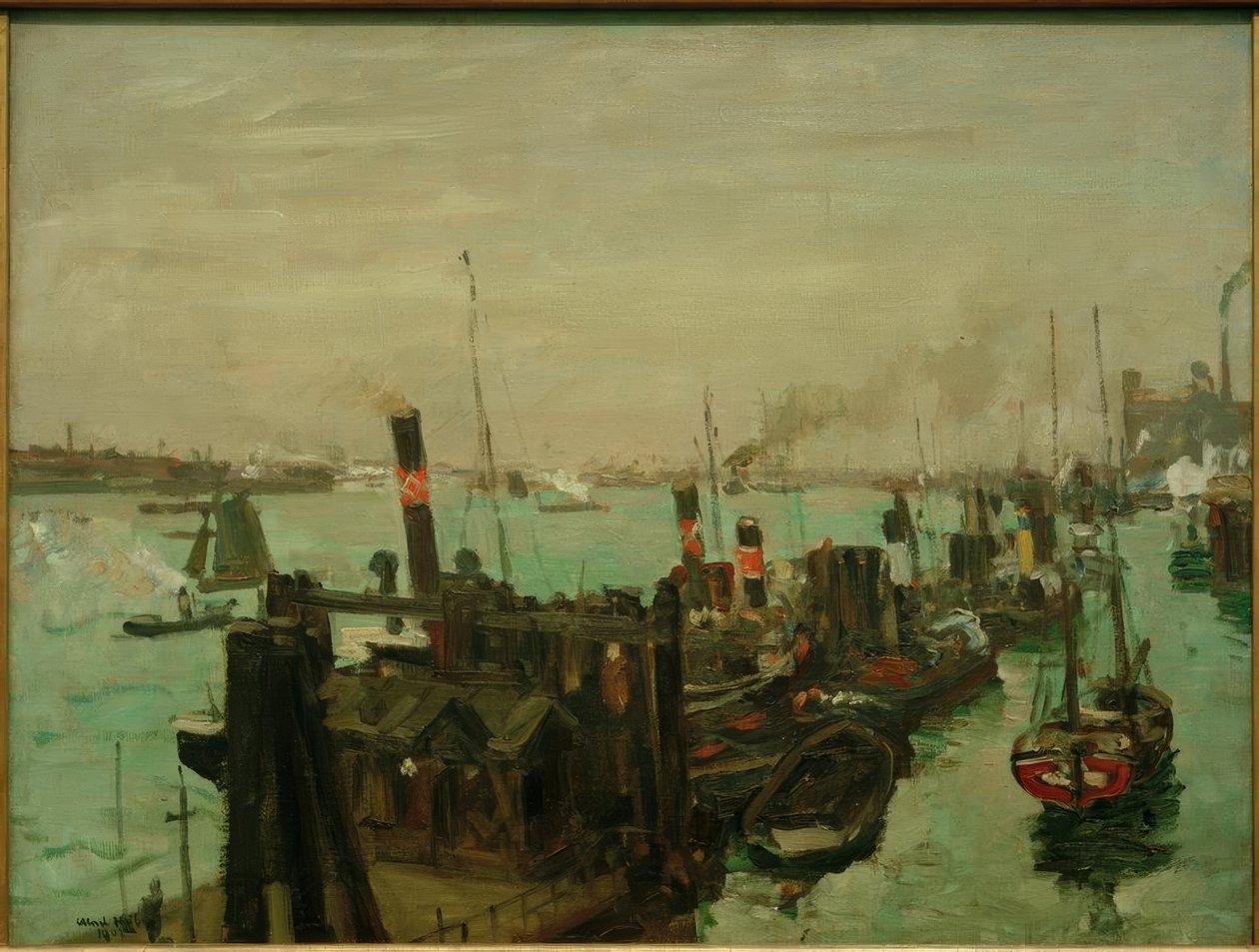 No porto de Hamburgo de Ulrich Hubner