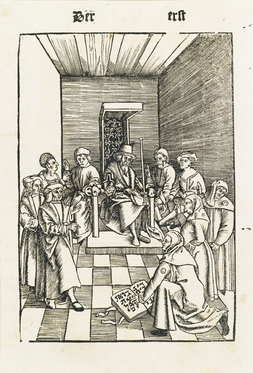Juramento Judaico Do Laienspiegel, Augsburg, 1509 de Ulrich Tengler