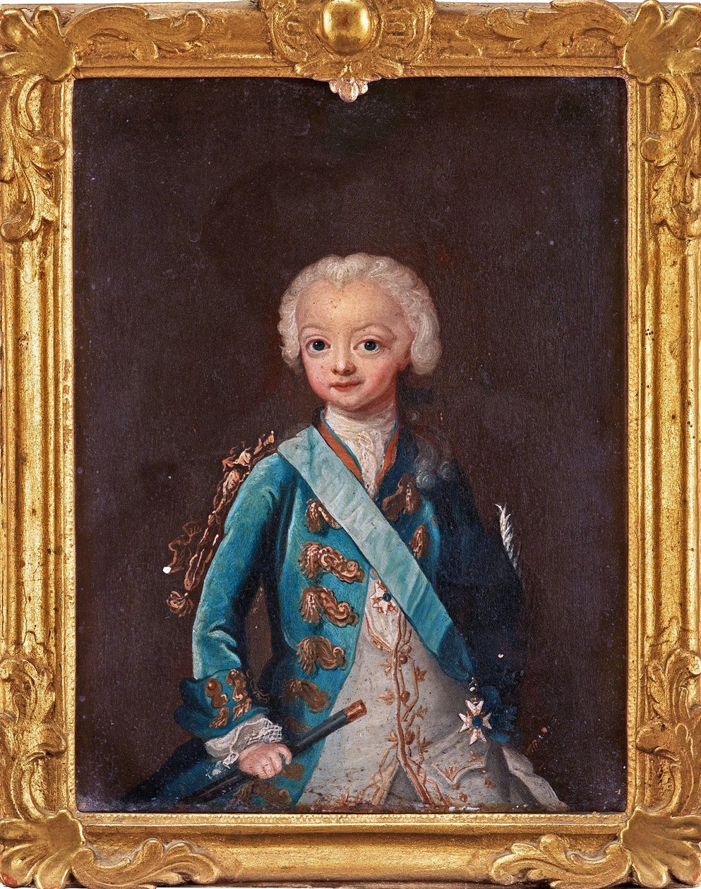 Gustav III (1746-1792) - Retrato do Príncipe Herdeiro Gustav III da Suécia por Pasch, Ulrika Fredrika (1735-1796) de Ulrika Fredrika Pasch