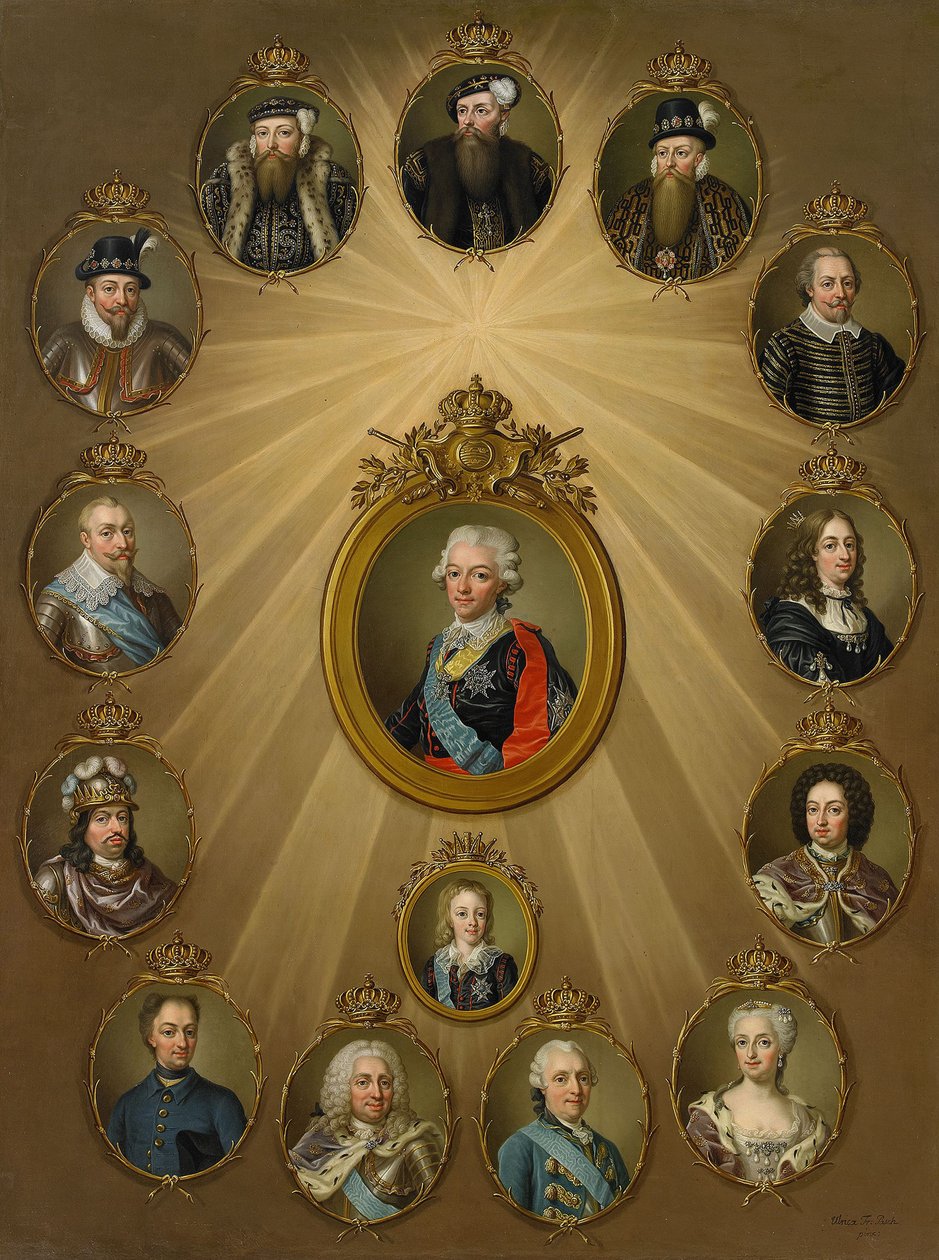 A Família Gustaviana, c. 1785 de Ulrika Fredrika Pasch