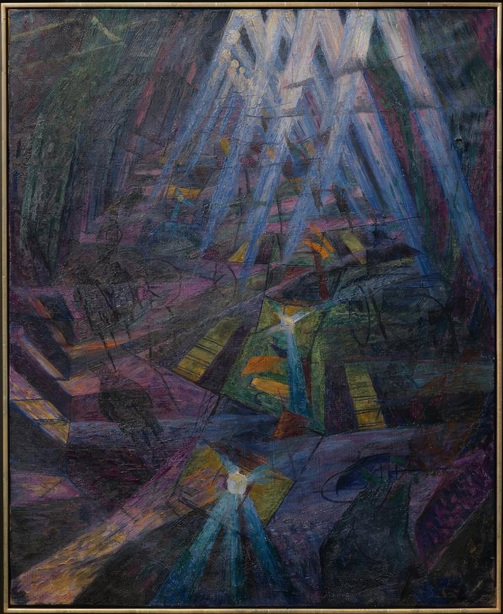 As forças de uma rua de Umberto Boccioni