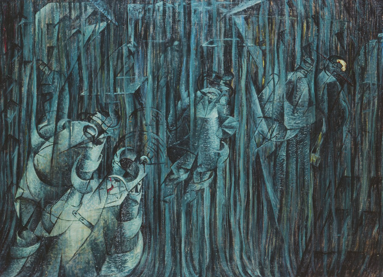 Estados de espírito: aqueles que ficam, 1911 de Umberto Boccioni